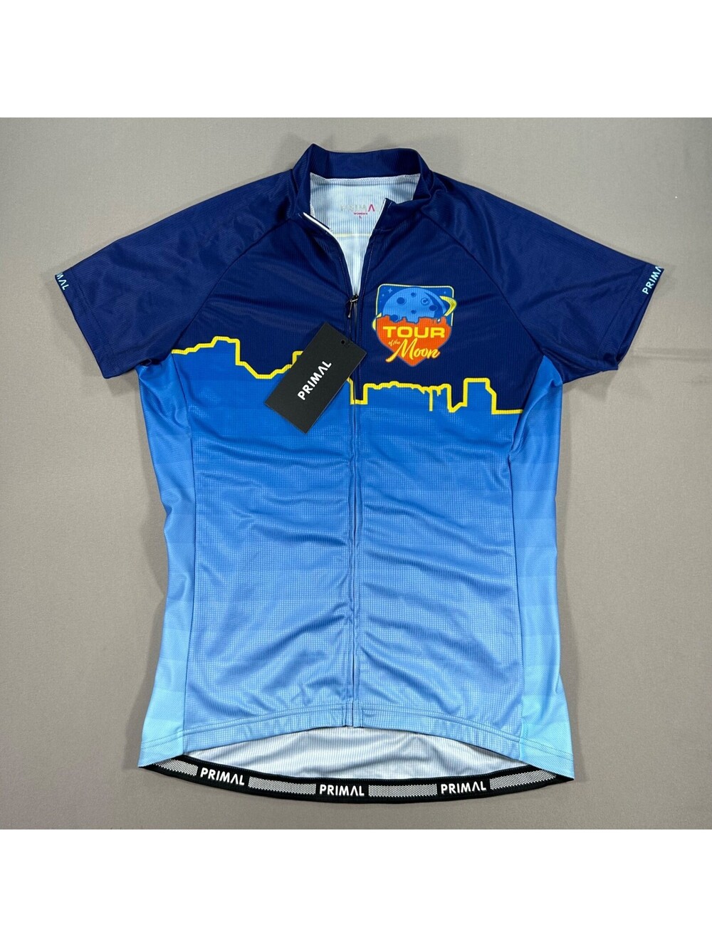 Primal Tour of the Moon 2023 Cycling Jersey Full Zip Short Sleeve Womens Large